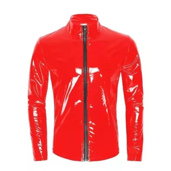 Herren Jacke wetlook PU Latex 2
